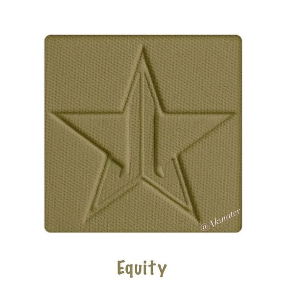NIB New Jeffree Star Single Pressed Pigment Eyeshadow Equity 0.05 oz Army Green - Picture 2 of 7